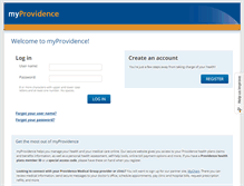 Tablet Screenshot of myprovidence.healthtrioconnect.com